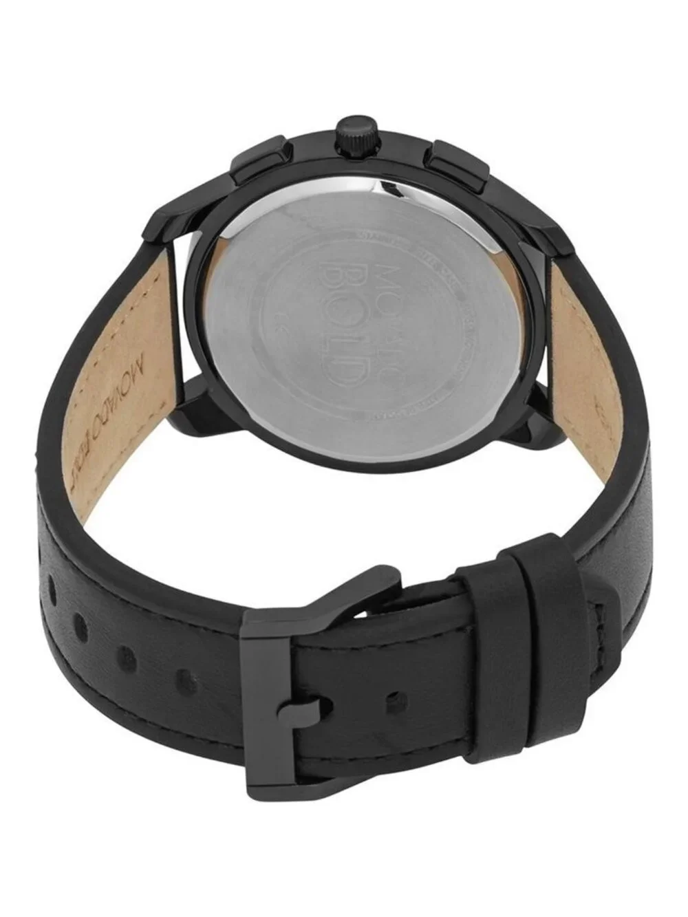 NWT Movado Bold Thin Chronograph Quartz Black Dial Men's Watch